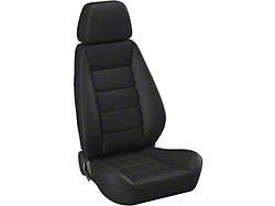 Corbeau Sport Reclining Seats with Double Locking Seat Brackets; Black Cloth (07-10 Jeep Wrangler JK 2-Door; 07-14 Jeep Wrangler JK 4-Door)