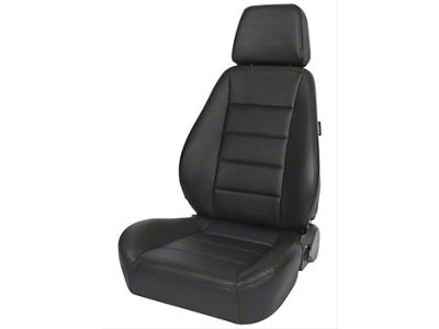 Corbeau Sport Reclining Seats with Double Locking Seat Brackets; Black Vinyl (18-25 Jeep Wrangler JL)