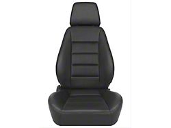 Corbeau Sport Reclining Seats with Double Locking Seat Brackets; Black Vinyl (11-18 Jeep Wrangler JK 2-Door)