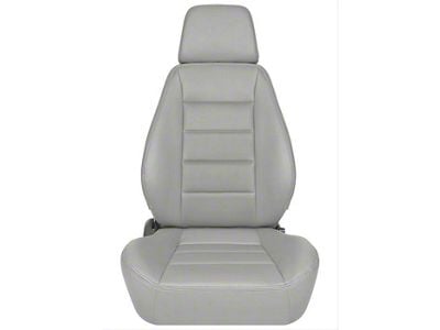 Corbeau Sport Reclining Seats with Double Locking Seat Brackets; Gray Vinyl (18-25 Jeep Wrangler JL)