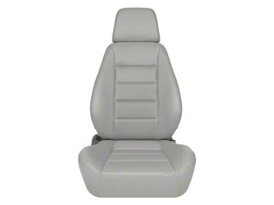 Corbeau Sport Reclining Seats with Seat Heater; Gray Vinyl; Pair (Universal; Some Adaptation May Be Required)