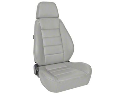 Corbeau Sport Reclining Seats; Gray Vinyl; Pair (Universal; Some Adaptation May Be Required)