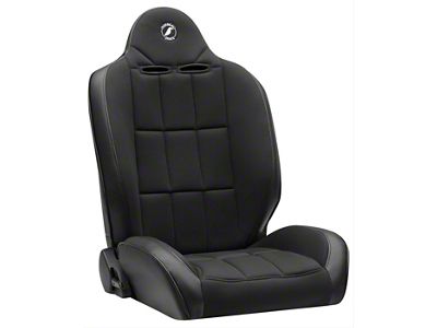 Corbeau Baja RS Suspension Seats with Double Locking Seat Brackets; Black Vinyl/Cloth (05-15 Tacoma)
