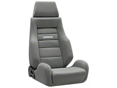 Corbeau GTS II Reclining Seats with Double Locking Seat Brackets; Gray Cloth (05-15 Tacoma)