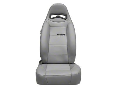 Corbeau Moab Reclining Seats with Inflatable Lumbar; Gray Vinyl; Pair (Universal; Some Adaptation May Be Required)