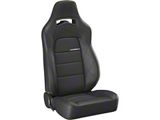 Corbeau Trailcat Reclining Seats; Black Vinyl/Black HD Vinyl; Pair (Universal; Some Adaptation May Be Required)
