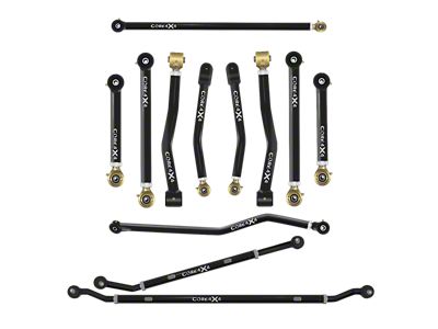 Core 4x4 Camp Series Adjustable Upper and Lower Control Arm, Track Bar and 2.5-Ton Steering Kit (20-25 Jeep Gladiator JT)