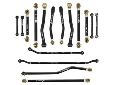 Core 4x4 Crawl Series Adjustable Upper and Lower Control Arm, Track Bar, 2.5-Ton Steering and End Link Kit (20-25 Jeep Gladiator JT)