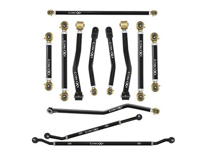 Core 4x4 Crawl Series Adjustable Upper and Lower Control Arm, Track Bar and 2.5-Ton Steering Kit (20-25 Jeep Gladiator JT)