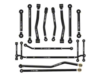 Core 4x4 Cruise Series Adjustable Upper and Lower Control Arm, Track Bar, 2.5-Ton Steering and End Link Kit (20-25 Jeep Gladiator JT)