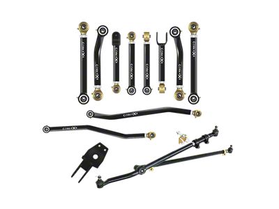 Core 4x4 Crawl Series Adjustable Upper and Lower Control Arm, Track Bar and 2.5-Ton Steering Kit (93-98 Jeep Grand Cherokee ZJ)