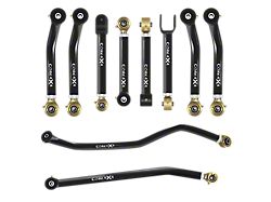 Camp Series Adjustable Upper and Lower Control Arm and Track Bar Kit (97-06 Jeep Wrangler TJ)