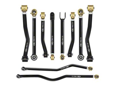 Core 4x4 Crawl Series Adjustable Upper and Lower Control Arm and Track Bar Kit (07-18 Jeep Wrangler JK)