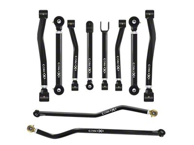 Core 4x4 Cruise Series Adjustable Upper and Lower Control Arm and Track Bar Kit (18-25 Jeep Wrangler JL)