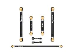 Adjustable Aluminum Rear Upper and Lower Control Arm, Track Bar and Rear Sway Bar End Link Kit (24-25 Tacoma)