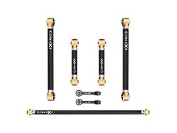 Adjustable Steel Rear Upper and Lower Control Arm, Track Bar and Rear Sway Bar End Link Kit (24-26 Tacoma)