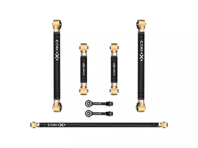 Core 4x4 Adjustable Aluminum Rear Upper and Lower Control Arm, Track Bar and Rear Sway Bar End Link Kit (22-25 Tundra)