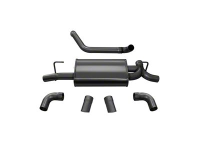 Corsa Performance Sport Axle-Back Exhaust with Black Turn Down Tips (18-25 3.6L Jeep Wrangler JL)