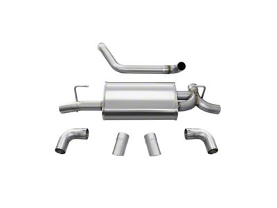 Corsa Performance Sport Axle-Back Exhaust with Polished Turn Down Tips (18-25 3.6L Jeep Wrangler JL)