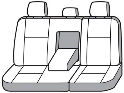 Covercraft Seat Saver Waterproof Polyester Custom Second Row Seat Cover; Gray (03-08 4Runner w/o Third Row Seats)