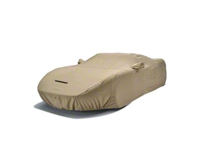 Covercraft Custom Car Covers Flannel Car Cover; Tan (21-25 Bronco 4-Door w/ Hard Top & Roof Rack, Excluding Raptor)