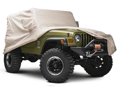 Covercraft Custom Car Covers 3-Layer Moderate Climate Car Cover; Gray (97-06 Jeep Wrangler TJ)