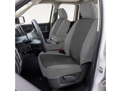 Covercraft Precision Fit Seat Covers Endura Custom Front Row Seat Covers; Charcoal/Silver (22-25 Frontier)