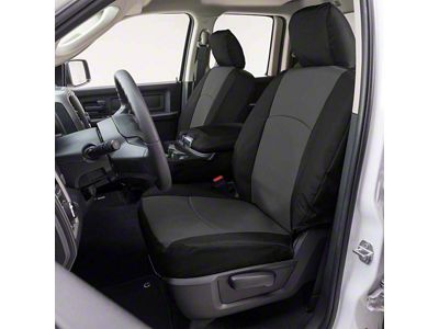 Covercraft Precision Fit Seat Covers Endura Custom Second Row Seat Cover; Charcoal/Black (22-25 Frontier King Cab)
