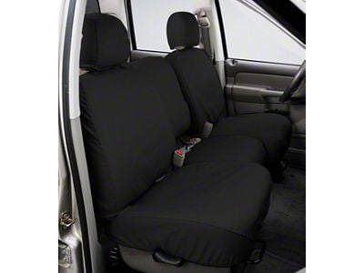 Covercraft Seat Saver Polycotton Custom Second Row Seat Cover; Charcoal (05-11 Frontier Crew Cab)