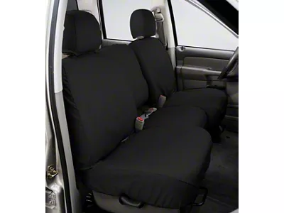 Covercraft Seat Saver Polycotton Custom Second Row Seat Cover; Charcoal (12-21 Frontier Crew Cab)