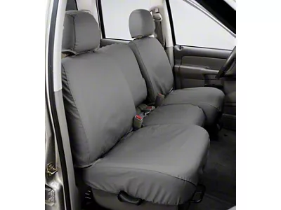 Covercraft Seat Saver Polycotton Custom Second Row Seat Cover; Gray (12-21 Frontier Crew Cab)