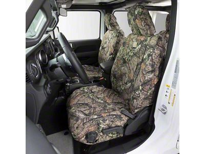 Covercraft SeatSaver Custom Front Seat Covers; Carhartt Mossy Oak Break-Up Country (20-25 Jeep Gladiator JT)