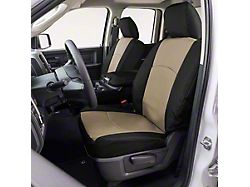 Covercraft Precision Fit Seat Covers Endura Custom Front Row Seat Covers; Tan/Black (02-04 Jeep Grand Cherokee WJ, Excluding Overland)