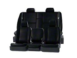 Covercraft Precision Fit Seat Covers Leatherette Custom Front Row Seat Covers; Black (11-21 Jeep Grand Cherokee WK2)