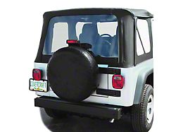 Covercraft Budget Spare Tire Cover; Black (76-18 Jeep CJ7 & Wrangler YJ, TJ & JK)