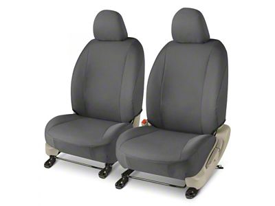 Covercraft Carhartt PrecisionFit Custom Front Row Seat Covers; Gravel (21-25 Jeep Wrangler JL Rubicon 392)