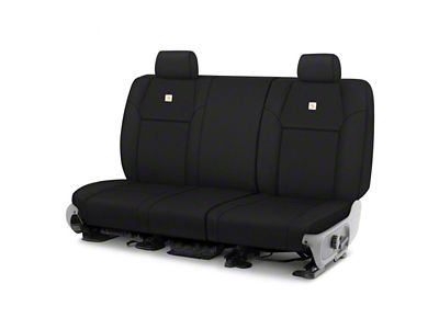 Covercraft Carhartt Super Dux PrecisionFit Custom Second Row Seat Covers; Black (18-25 Jeep Wrangler JL 4-Door w/o Fold Down Armrest)