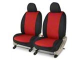 Covercraft Precision Fit Seat Covers Endura Custom Front Row Seat Covers; Red/Black (18-25 Jeep Wrangler JL 4-Door, Excluding Rubicon 392)
