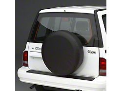 Covercraft Heavy Duty Spare Tire Cover; Black (76-18 Jeep CJ7 & Wrangler YJ, TJ & JK)