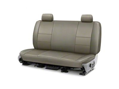 Covercraft Precision Fit Seat Covers Leatherette Custom Second Row Seat Cover; Light Gray (79-91 Jeep CJ7 & Wrangler YJ)