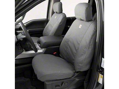 Covercraft SeatSaver Custom Front Seat Covers; Carhartt Gravel (18-25 Jeep Wrangler JL 4-Door)