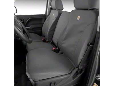 Covercraft SeatSaver Custom Front Seat Covers; Carhartt Gravel (18-25 Jeep Wrangler JL 2-Door)