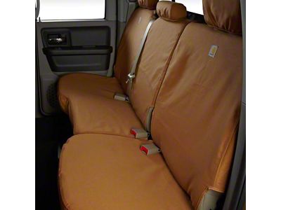 Covercraft SeatSaver Custom Second Row Seat Cover; Carhartt Brown (21-25 Jeep Wrangler JL 4xe)