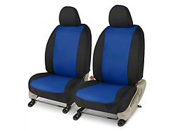 Covercraft Precision Fit Seat Covers Endura Custom Front Row Seat Covers; Blue/Black (21-26 Bronco 4-Door w/ Leather Seats)