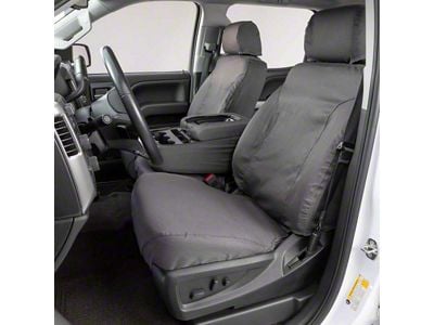 Covercraft Seat Saver Polycotton Custom Front Row Seat Covers; Gray (21-25 Bronco Sport)