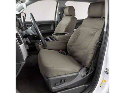 Covercraft Seat Saver Polycotton Custom Second Row Seat Cover; Misty Gray (22-25 Frontier)
