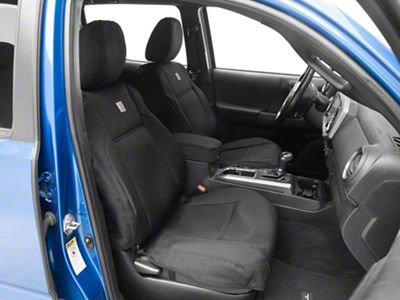 Covercraft Carhartt Super Dux PrecisionFit Custom Front Row Seat Covers; Black (16-23 Tacoma)