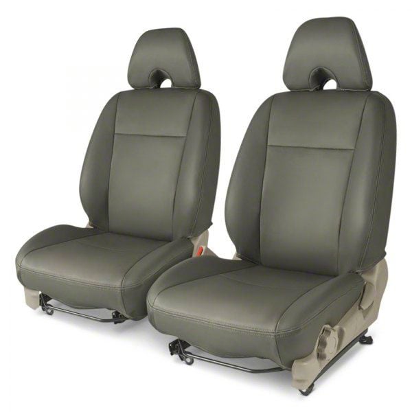 Covercraft Precision Fit Seat Covers Tacoma Leatherette Custom Front Row Seat Covers Medium Gray TT34286 05 15 Tacoma w Bucket Seats Free Shipping