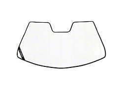 Covercraft UVS100 Heat Shield Premier Series Custom Sunscreen; White (16-17 Tacoma w/o GoPro Mounted to Windshield)