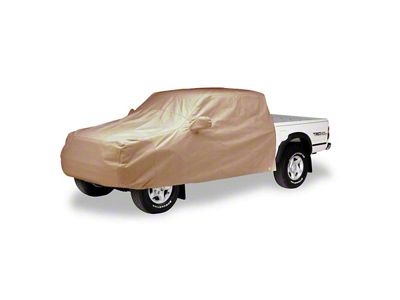 Covercraft Tan Flannel Cab Area Truck Cover; Tan (17-24 Titan King Cab w/ Standard Mirrors)
